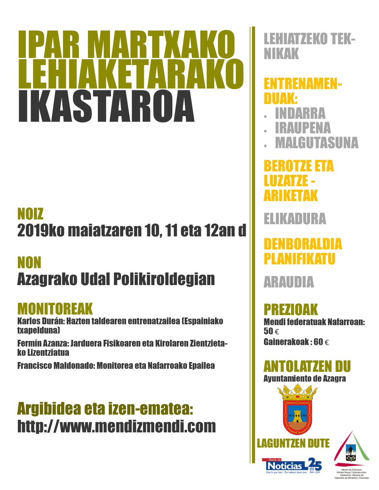 TALLER DE COMPETICIÓN DE MARCHA NÓRDICA